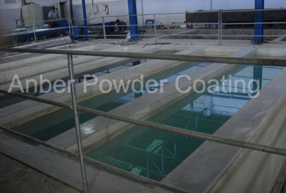Cement solution tanks for chemical cleaning